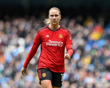 Photo for Lisa Naalsund of Manchester United Women, during the The FA Women's Super League match Manchester City Women vs Manchester United Women at Etihad Stadium, Manchester, United Kingdom, 23rd March 202 - Royalty Free Image