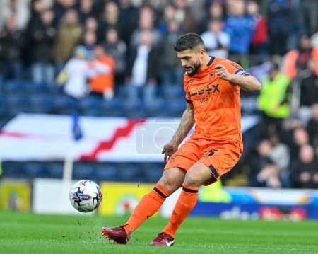 Photo for Sam Morsy  of Ipswich Town passes the ball, during the Sky Bet Championship match Blackburn Rovers vs Ipswich Town at Ewood Park, Blackburn, United Kingdom, 29th March 202 - Royalty Free Image