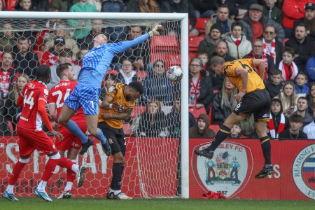 Photo for Ryan Bennett of Cambridge United scores however his goal is disallowed after a foul on Barnsley during the Sky Bet League 1 match Barnsley vs Cambridge United at Oakwell, Barnsley, United Kingdom, 29th March 202 - Royalty Free Image