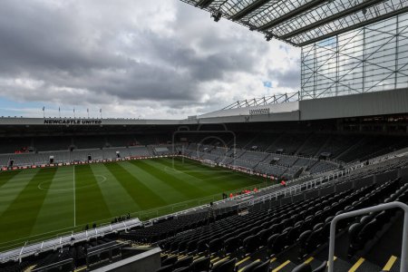Photo for A general view of St James Park ahead of the Premier League match Newcastle United vs West Ham United at St. James's Park, Newcastle, United Kingdom, 30th March 202 - Royalty Free Image
