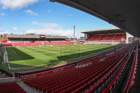 Photo for A general view of Oakwell during the Sky Bet League 1 match Barnsley vs Cambridge United at Oakwell, Barnsley, United Kingdom, 29th March 202 - Royalty Free Image