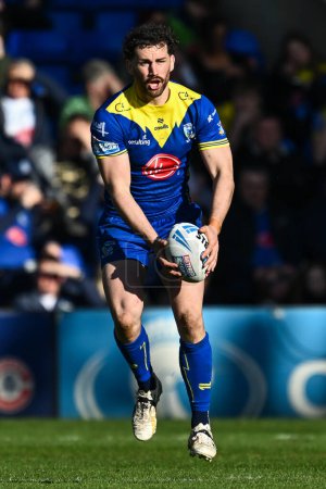 Photo for Toby King of Warrington Wolves in action during the Betfred Super League match Warrington Wolves vs Catalans Dragons at Halliwell Jones Stadium, Warrington, United Kingdom, 30th March 202 - Royalty Free Image