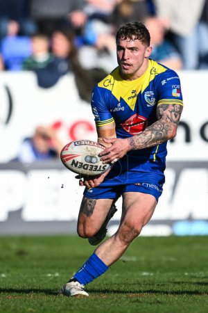 Photo for Sam Powell of Warrington Wolves in action during the Betfred Super League match Warrington Wolves vs Catalans Dragons at Halliwell Jones Stadium, Warrington, United Kingdom, 30th March 202 - Royalty Free Image