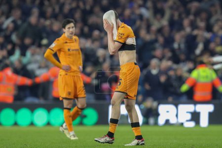 Photo for A dejected Tyler Morton of Hull City as the winning Leeds goal goes in in the second half of the Sky Bet Championship match Leeds United vs Hull City at Elland Road, Leeds, United Kingdom, 1st April 202 - Royalty Free Image