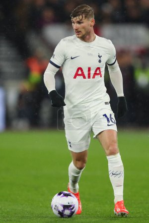 Téléchargez les photos : Timo Werner de Tottenham Hotspur lors du match de Premier League West Ham United vs Tottenham Hotspur au London Stadium, Londres, Royaume-Uni, 2 avril 202 - en image libre de droit