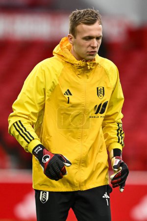 Photo for Marek Rodk of Fulham during the pre-game warmup ahead of the Premier League match Nottingham Forest vs Fulham at City Ground, Nottingham, United Kingdom, 2nd April 2024 - Royalty Free Image