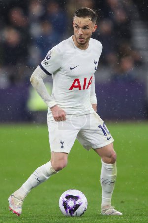 Photo for James Maddison of Tottenham Hotspur during the Premier League match West Ham United vs Tottenham Hotspur at London Stadium, London, United Kingdom, 2nd April 202 - Royalty Free Image