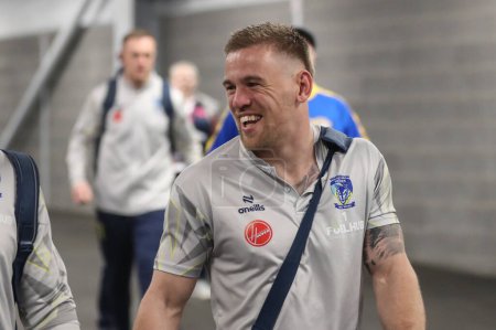 Photo for Matt Dufty of Warrington Wolves arrives during the Betfred Super League Round 7 match Leeds Rhinos vs Warrington Wolves at Headingley Stadium, Leeds, United Kingdom, 5th April 202 - Royalty Free Image