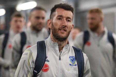 Photo for Stefan Ratchford of Warrington Wolves arrives during the Betfred Super League Round 7 match Leeds Rhinos vs Warrington Wolves at Headingley Stadium, Leeds, United Kingdom, 5th April 202 - Royalty Free Image