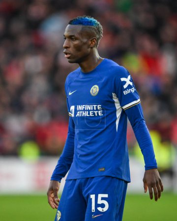 Photo for Nicolas Jackson of Chelsea during the Premier League match Sheffield United vs Chelsea at Bramall Lane, Sheffield, United Kingdom, 7th April 202 - Royalty Free Image