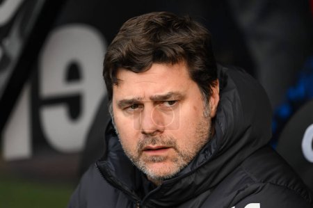 Photo for Mauricio Pochettino Manager of Chelsea during the Premier League match Sheffield United vs Chelsea at Bramall Lane, Sheffield, United Kingdom, 7th April 202 - Royalty Free Image