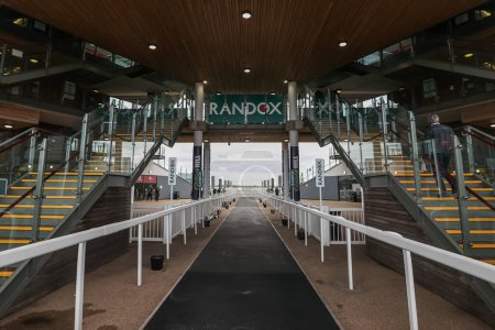 Photo for A general view of Aintree Racecourse, ahead of the Randox Grand National 2024 Opening Day at Aintree Racecourse, Liverpool, United Kingdom, 11th April 202 - Royalty Free Image