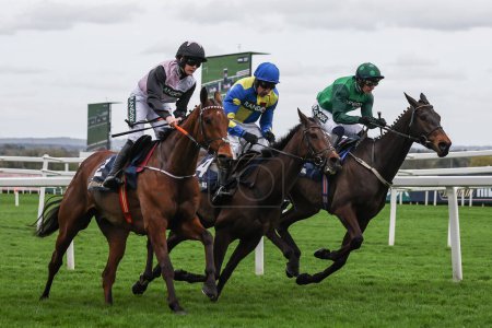 Foto de Impaire Et Passe ridden by Paul Townend wins the 3.30pm The William Hill Aintree Hurdle (Clase 1) during the Randox Grand National 2024 Opening Day at Aintree Racecourse, Liverpool, United Kingdom, 11th April 202 - Imagen libre de derechos