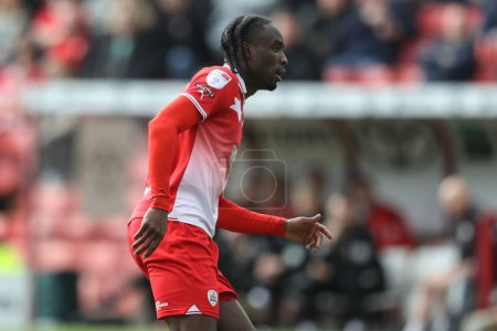 Photo for Devante Cole of Barnsley during the Sky Bet League 1 match Barnsley vs Reading at Oakwell, Barnsley, United Kingdom, 13th April 202 - Royalty Free Image