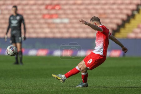 Photo for Herbie Kane of Barnsley takes a free kick during the Sky Bet League 1 match Barnsley vs Reading at Oakwell, Barnsley, United Kingdom, 13th April 202 - Royalty Free Image
