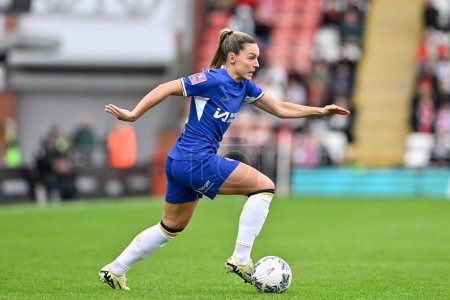 Photo for Johanna Rytting Kaneryd of Chelsea Women in action, during the Adobe Women's FA Cup Semi-Final match Manchester United Women vs Chelsea FC Women at Leigh Sports Village, Leigh, United Kingdom, 14th April 202 - Royalty Free Image