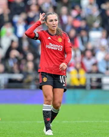 Photo for Katie Zelem of Manchester United Women, during the Adobe Women's FA Cup Semi-Final match Manchester United Women vs Chelsea FC Women at Leigh Sports Village, Leigh, United Kingdom, 14th April 202 - Royalty Free Image