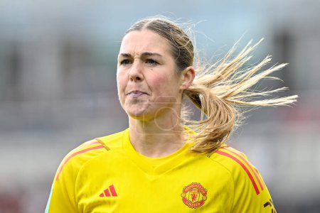 Photo for Mary Earps of Manchester United Women, during the Adobe Women's FA Cup Semi-Final match Manchester United Women vs Chelsea FC Women at Leigh Sports Village, Leigh, United Kingdom, 14th April 202 - Royalty Free Image
