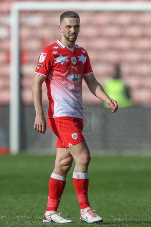 Photo for Adam Phillips of Barnsley during the Sky Bet League 1 match Barnsley vs Reading at Oakwell, Barnsley, United Kingdom, 13th April 202 - Royalty Free Image