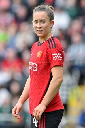 Photo for Maya Le Tissier of Manchester United Women, during the Adobe Women's FA Cup Semi-Final match Manchester United Women vs Chelsea FC Women at Leigh Sports Village, Leigh, United Kingdom, 14th April 202 - Royalty Free Image