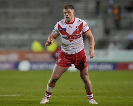 Photo for Morgan Knowles of St. Helens during the Betfred Super League  Round 8 match St Helens vs Hull FC at Totally Wicked Stadium, St Helens, United Kingdom, 19th April 202 - Royalty Free Image