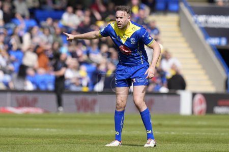 Photo for James Harrison of Warrington Wolves during the Betfred Super League Round 8 match Warrington Wolves vs Leigh Leopards at Halliwell Jones Stadium, Warrington, United Kingdom, 20th April 202 - Royalty Free Image