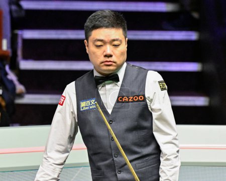 Photo for Ding Junhui, during the Cazoo World Championships 2024 at Crucible Theatre, Sheffield, United Kingdom, 24th April 2024 - Royalty Free Image