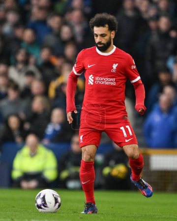 Photo for Mohamed Salah of Liverpool during the Premier League match Everton vs Liverpool at Goodison Park, Liverpool, United Kingdom, 24th April 202 - Royalty Free Image
