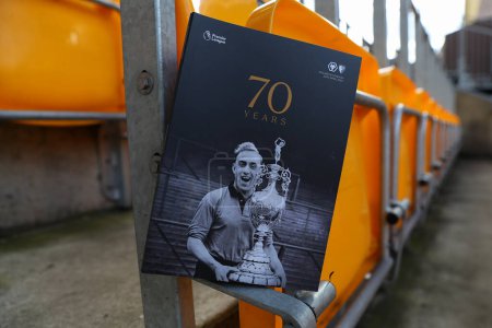 Photo for The match day programme during the Premier League match Wolverhampton Wanderers vs Bournemouth at Molineux, Wolverhampton, United Kingdom, 24th April 202 - Royalty Free Image