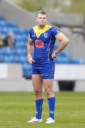 Photo for Lachlan Fitzgibbon of Warrington Wolves during the Betfred Super League Round 9 match Salford Red Devils vs Warrington Wolves at Salford Community Stadium, Eccles, United Kingdom, 27th April 202 - Royalty Free Image