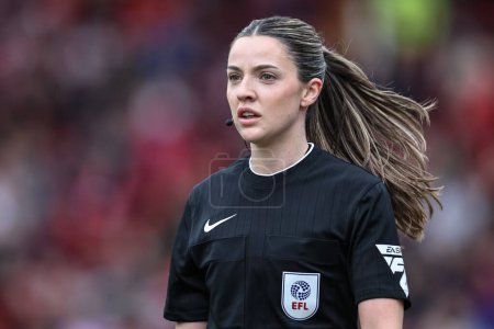 Photo for EFL line official Emily Carney during the Sky Bet League 1 match Barnsley vs Northampton Town at Oakwell, Barnsley, United Kingdom, 27th April 202 - Royalty Free Image