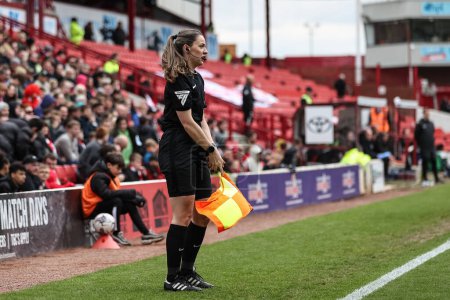 Photo for EFL line official Emily Carney during the Sky Bet League 1 match Barnsley vs Northampton Town at Oakwell, Barnsley, United Kingdom, 27th April 202 - Royalty Free Image