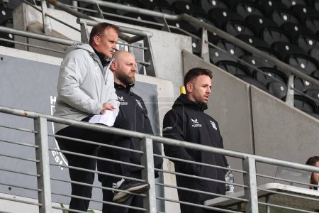 Photo for Richie Myler, Hull FC director of rugby is in attendance during the Betfred Super League Round 9 match Hull FC vs Leeds Rhinos at MKM Stadium, Hull, United Kingdom, 28th April 202 - Royalty Free Image