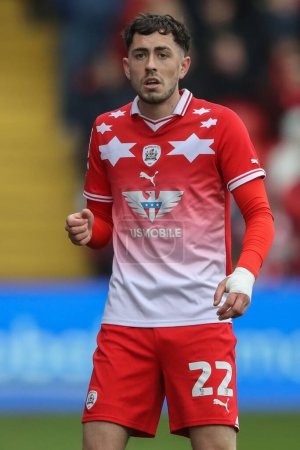 Photo for Corey O'Keeffe of Barnsley during the Sky Bet League 1 match Barnsley vs Northampton Town at Oakwell, Barnsley, United Kingdom, 27th April 202 - Royalty Free Image