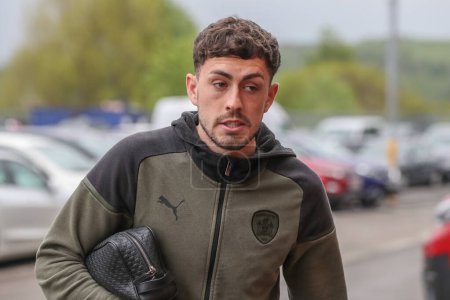 Photo for Corey O'Keeffe of Barnsley arrives during the Sky Bet League 1 Sky Bet League 1 Promotion Play-offs Semi-final first leg match Barnsley vs Bolton Wanderers at Oakwell, Barnsley, United Kingdom, 3rd May 2024 - Royalty Free Image