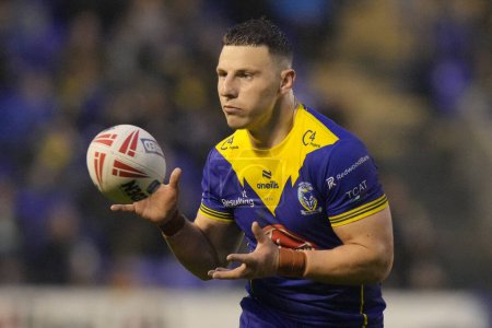 Photo for George Williams of Warrington Wolves during the Betfred Super League Round 10 match Warrington Wolves vs Hull FC at Halliwell Jones Stadium, Warrington, United Kingdom, 3rd May 2024 - Royalty Free Image