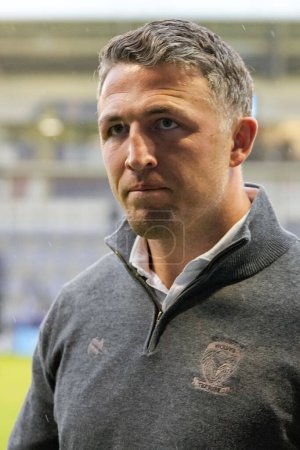 Photo for Sam Burgess, Head Coach of Warrington Wolves before the Betfred Super League Round 10 match Warrington Wolves vs Hull FC at Halliwell Jones Stadium, Warrington, United Kingdom, 3rd May 2024 - Royalty Free Image