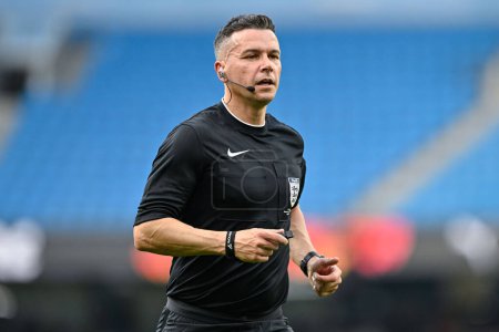 Photo for Referee Dean Whitestone, during the FA Youth Cup Final match Manchester City vs Leeds United at Etihad Stadium, Manchester, United Kingdom, 10th May 2024 - Royalty Free Image