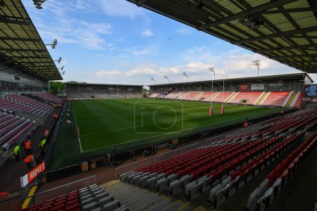 Photo for A general view of Leigh Sports Village, Home of Leigh Leopards, during the Betfred Super League Round 11 match Leigh Leopards vs Salford Red Devils at Leigh Sports Village, Leigh, United Kingdom, 10th May 2024 - Royalty Free Image