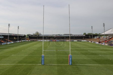 Photo for A general view of The Mend-A-Hose Jungle during the Betfred Super League Round 11 match Castleford Tigers vs St Helens at The Mend-A-Hose Jungle, Castleford, United Kingdom, 10th May 2024 - Royalty Free Image