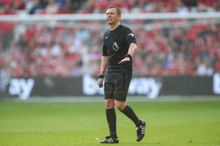 Photo for Referee Tony Harrington during the Premier League match Nottingham Forest vs Chelsea at City Ground, Nottingham, United Kingdom, 11th May 2024 - Royalty Free Image