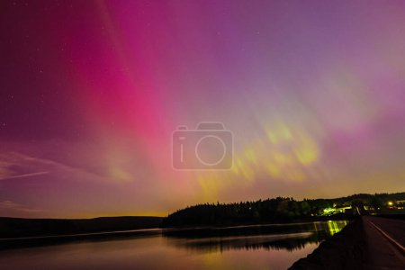 Northern Lights over Ebbw Vale, Gwent, United Kingdom, 10th May 2024 
