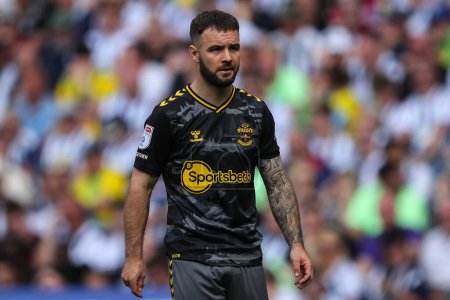 Photo for Adam Armstrong of Southampton during the Sky Bet Championship Play-Off Semi-Final First Leg match West Bromwich Albion vs Southampton at The Hawthorns, West Bromwich, United Kingdom, 12th May 2024 - Royalty Free Image
