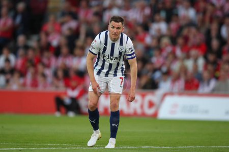 Photo for Jed Wallace of West Bromwich Albion, during the Sky Bet Championship Play-Off Semi-Final Second Leg match Southampton vs West Bromwich Albion at St Mary's Stadium, Southampton, United Kingdom, 17th May 2024 - Royalty Free Image