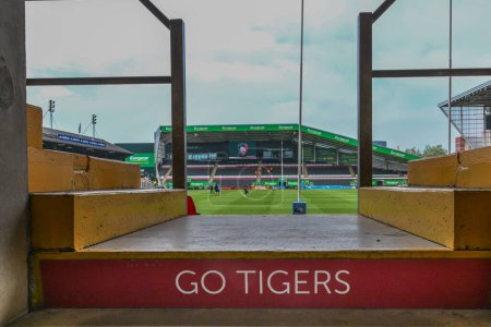 Téléchargez les photos : A general view of Mattioli Woods Welford Road, Home of Leicester Tigers,during the Gallagher Premiership match Leicester Tigers vs Exeter Chiefs at Mattioli Woods Welford Road, Leicester, United Kingdom, 18th May 2024 - en image libre de droit