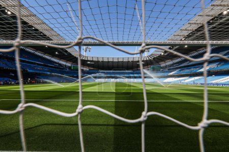 Photo for A general view inside the Etihad Stadium ahead of the Premier League match Manchester City vs West Ham United at Etihad Stadium, Manchester, United Kingdom, 19th May 2024 - Royalty Free Image