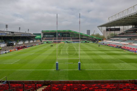 Téléchargez les photos : A general view of Mattioli Woods Welford Road, Home of Leicester Tigers,during the Gallagher Premiership match Leicester Tigers vs Exeter Chiefs at Mattioli Woods Welford Road, Leicester, United Kingdom, 18th May 2024 - en image libre de droit