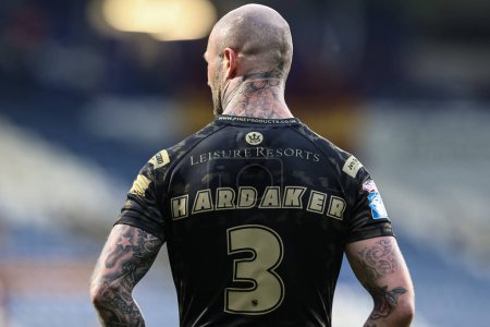 Foto de The shirt back of Zak Hardaker of Leigh Leopards during the Betfred Super League Round 12 match Huddersfield Giants vs Leigh Leopards at John Smith's Stadium, Huddersfield, United Kingdom, 24th May 2024 - Imagen libre de derechos