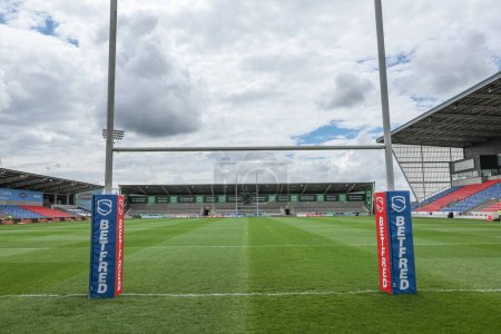 Téléchargez les photos : A general view of the Salford Community Stadium during the Betfred Super League Round 12 match Salford Red Devils vs Wigan Warriors at Salford Community Stadium, Eccles, United Kingdom, 26th May 2024 - en image libre de droit
