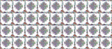 Flowers on blue, neutral and white colors. Flat flowers seamless pattern. Design gift wrapping paper, greeting cards, posters and banner design.